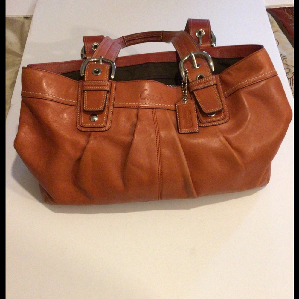 Coach Disney soho large pleated tote shoulder bag.